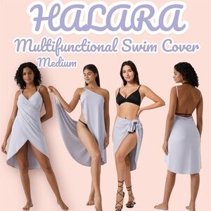HALARA Women's Swim Coverup - Light Purple Medium